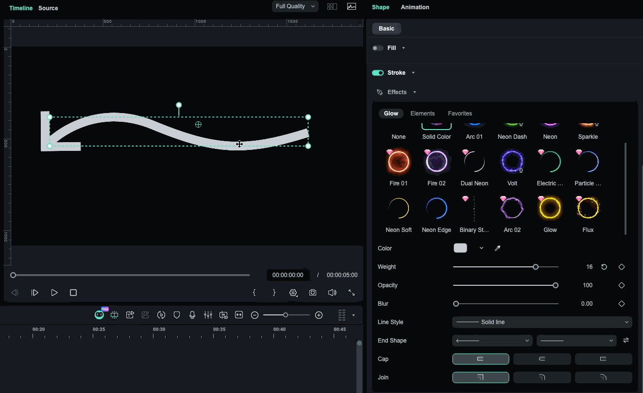 exchange the start and end effect