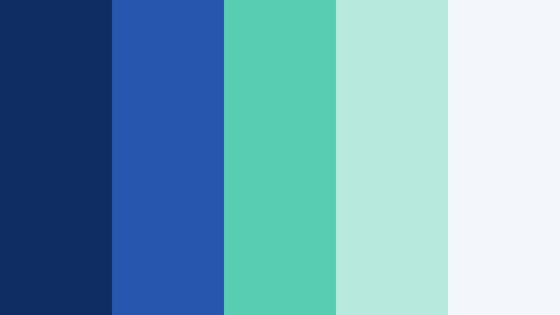 executive cloud console cobalt and mint saas dashboard color color palette with hex codes