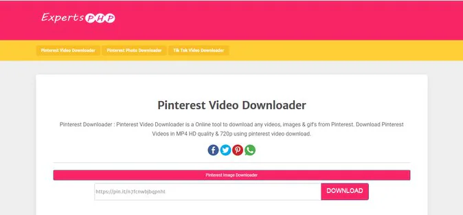 Pinterest Video Downloader  Download Pinterest Video Online in