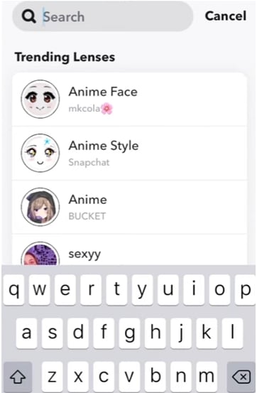Entdecken Sie den Snapchat-Anime-Filter