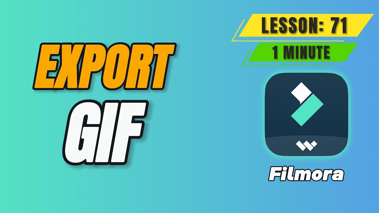 Streamlined GIF export in only one click in Filmora