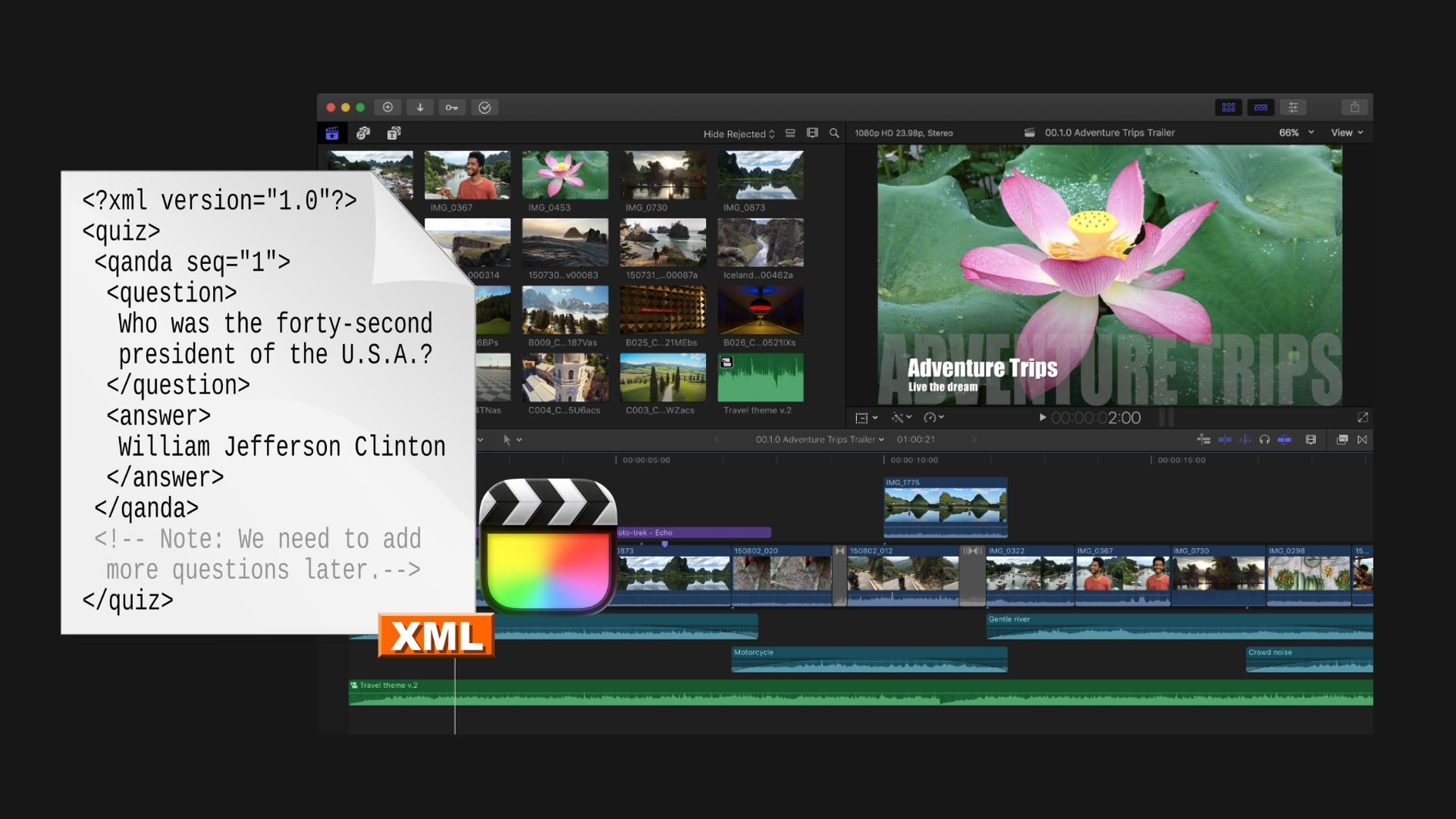 export xml from final cut pro