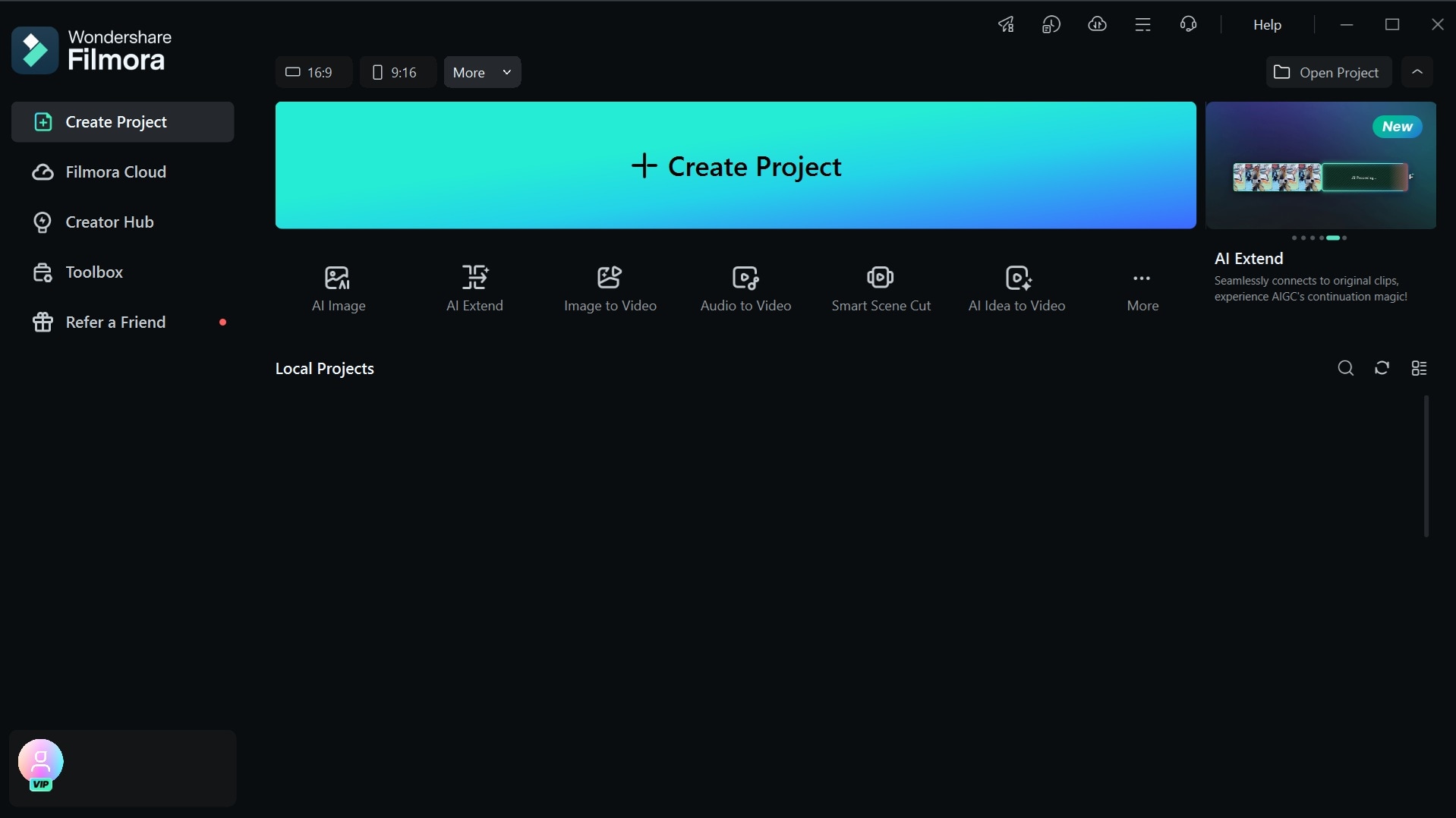 create a new project