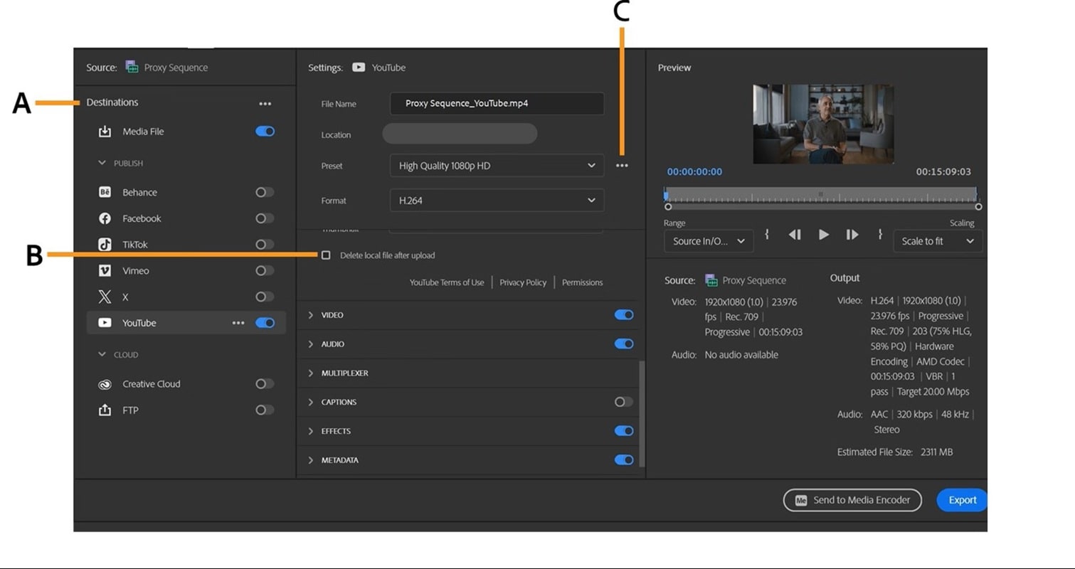 exporting from premiere pro guide