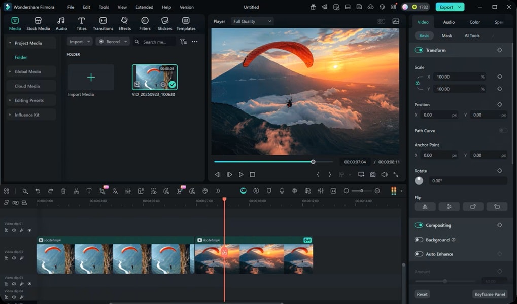 generate the extended footage