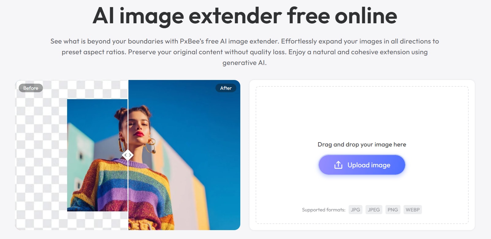 pxbee ai image extender
