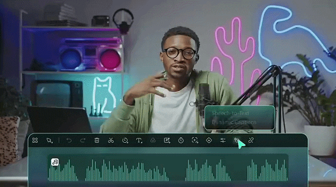 filmora ai speech to text feature