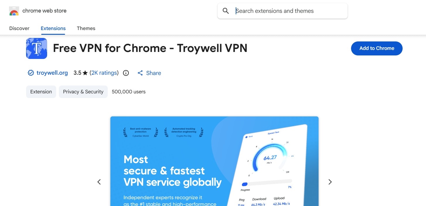 troywell vpn chrome netflix extension