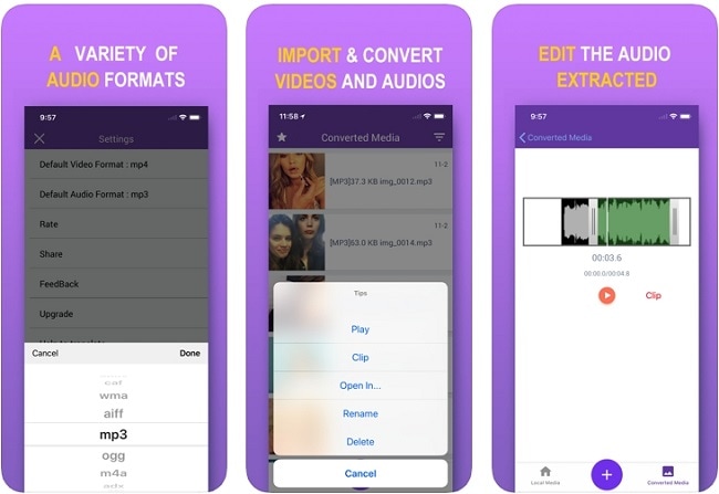 how to extract audio from video iphone