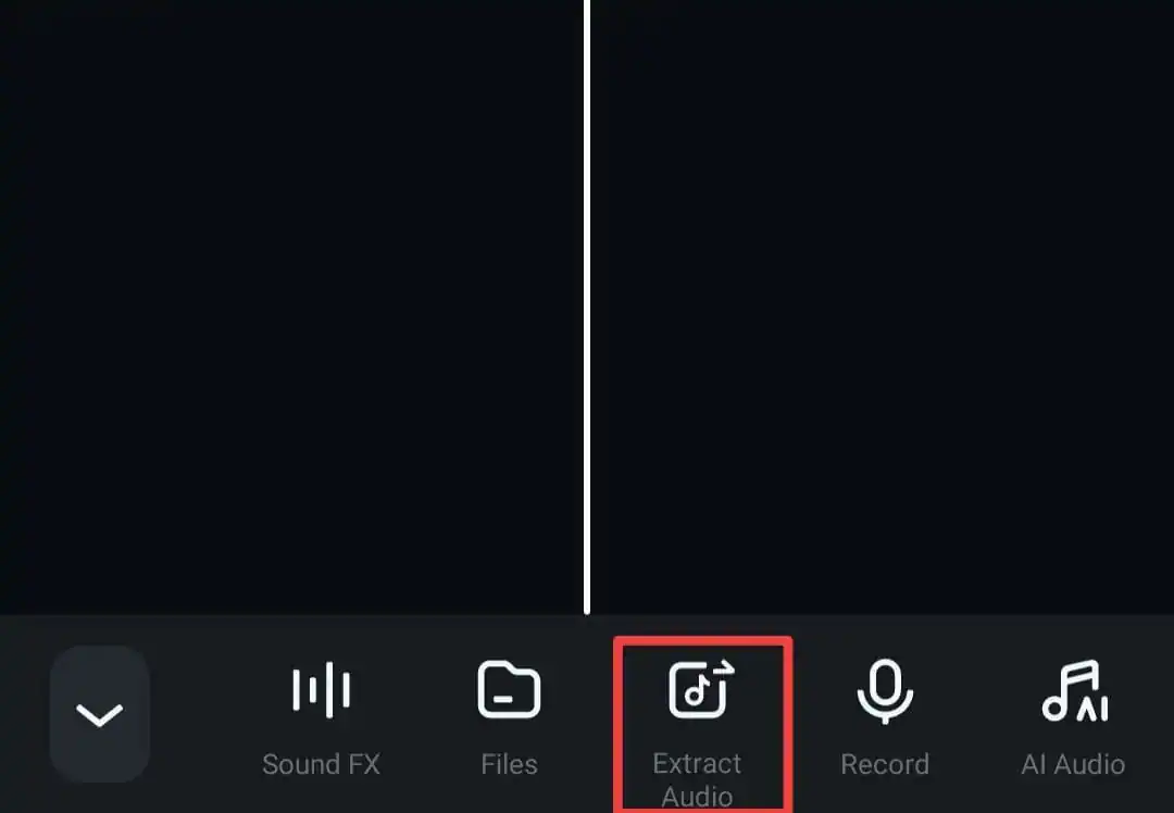 use the extract audio option