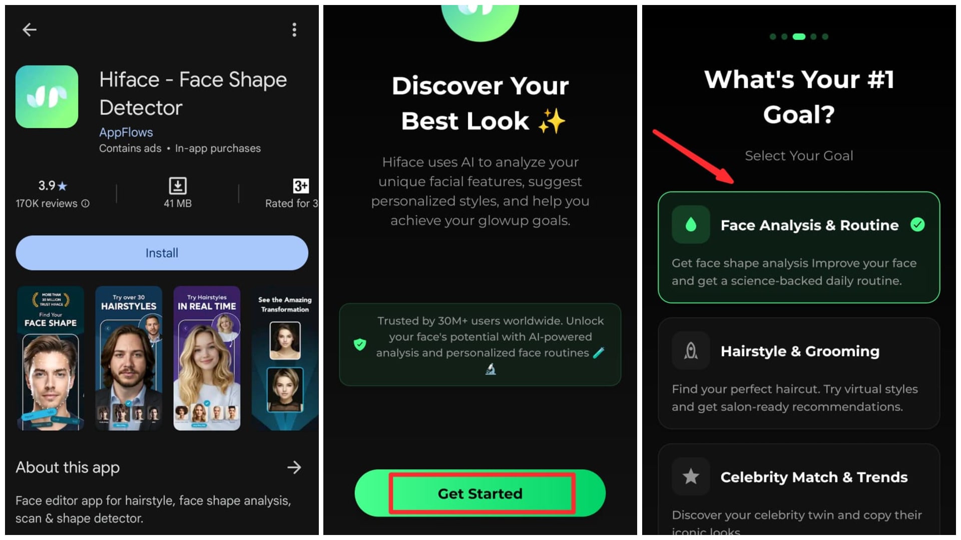 face shape detector app