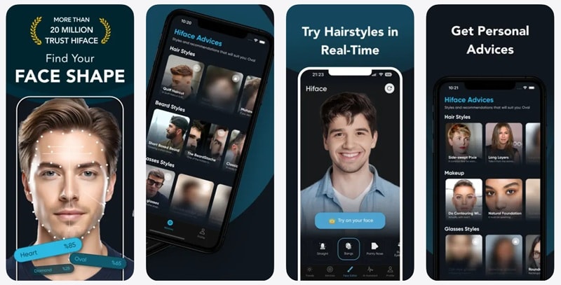 hiface face shape filter app