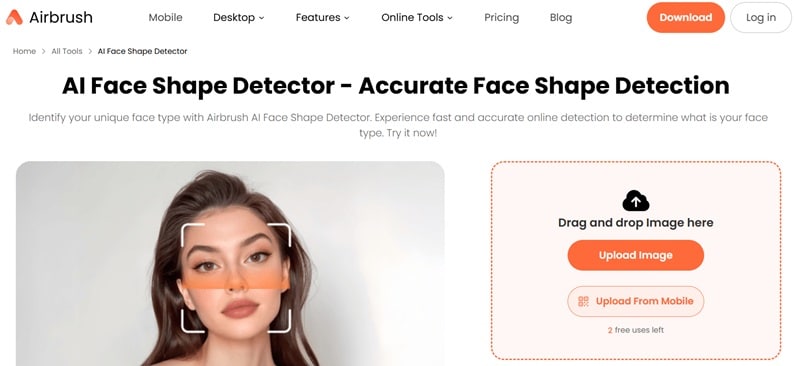 airbrush face shape filter online site