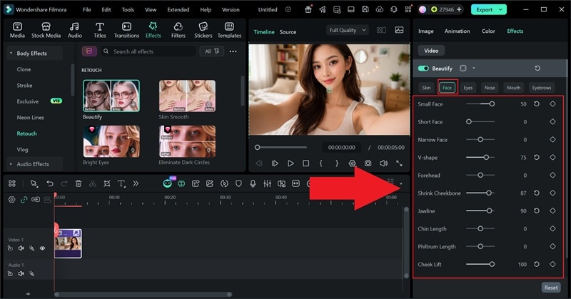 tweak various options to make changes