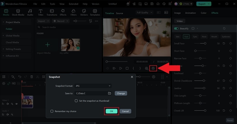 save your edited photo