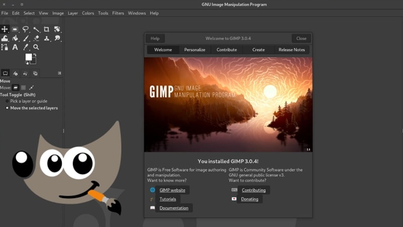gimp photo editor