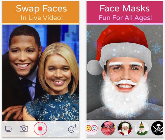 Aplicación Face Swap Live