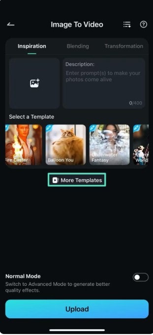 tap more templates