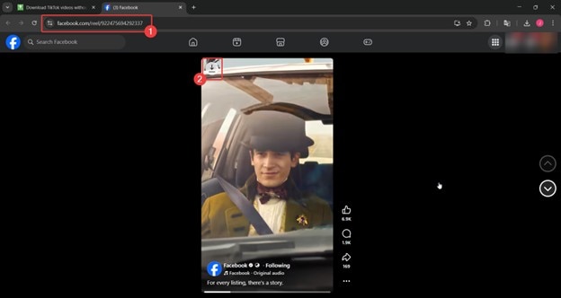 save story download interface