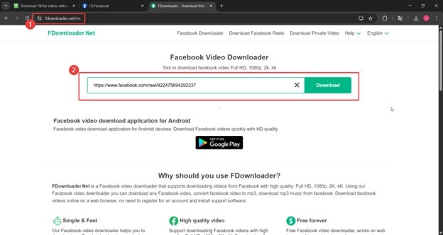 fdownloader interface