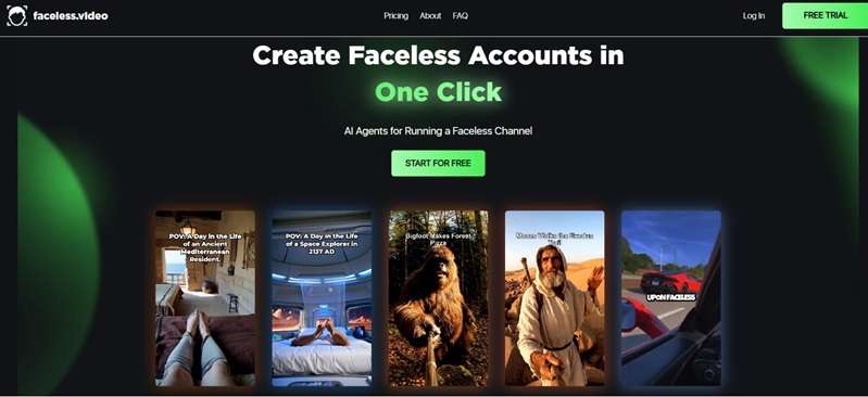 faceless video ai generator free