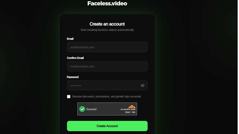 faceless video ai access