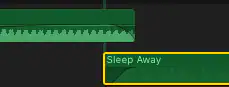  Using the fade handles to create crossfades 