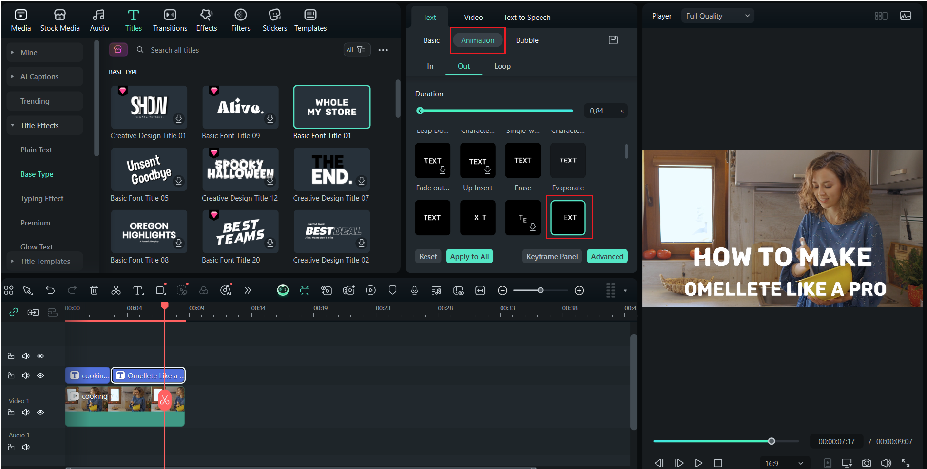 apply another animation