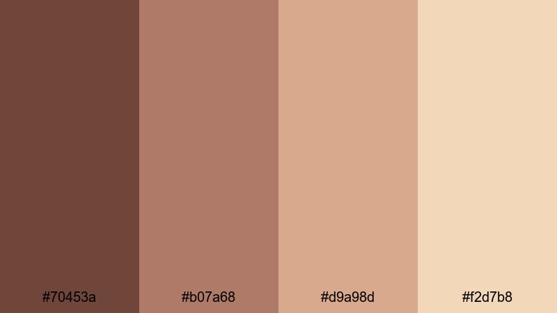 faded bandana memories cowboy color palette with hex codes