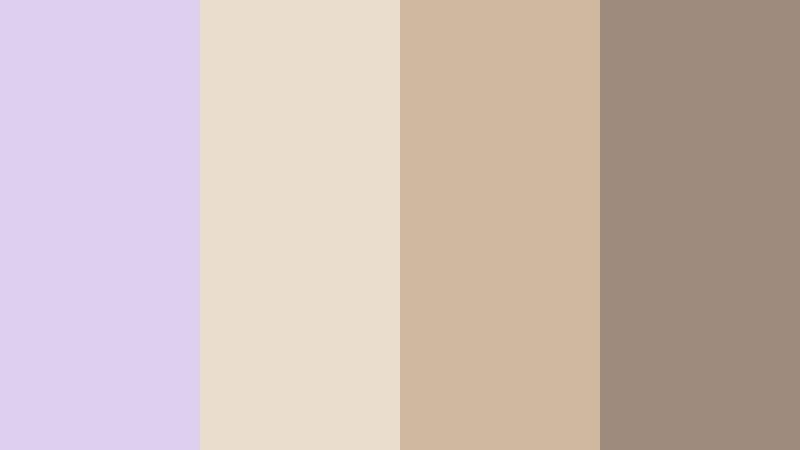 faded bookstore corner creamy lilac color palette with hex codes