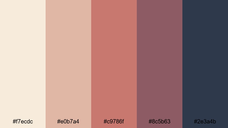 faded carnival memories vintage circus color palette with hex codes