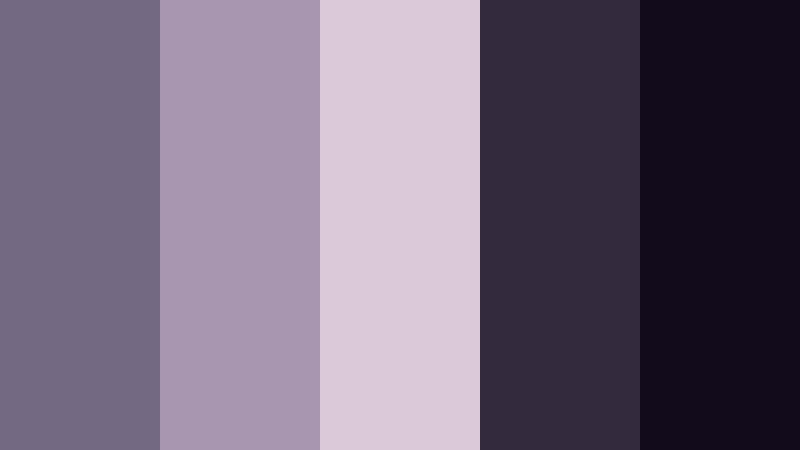 faded cassette reverie purple ash color palette with hex codes