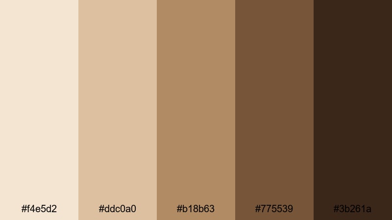 faded family album sepia color palette with hex codes