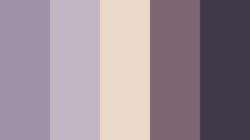 faded lavender reel film look color color palette with hex codes