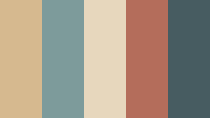 faded riviera vintage color color palette with hex codes
