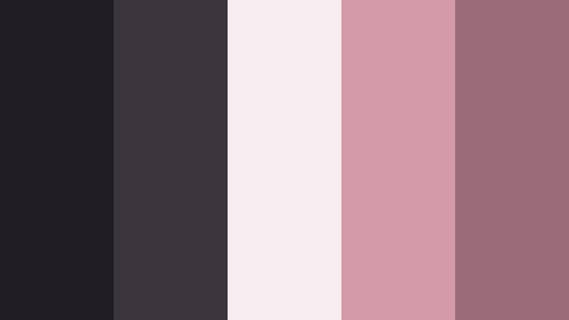 faded velvet rose velvet charcoal color palette with hex codes