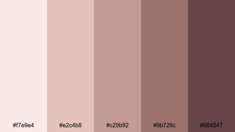 Les 15 Meilleures Id es De Palettes De Couleurs Rose Beige Pour La 