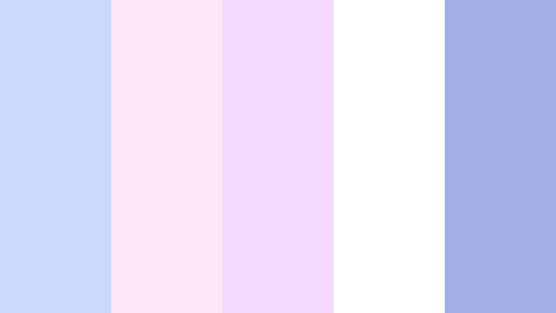fairy floss skies icy periwinkle color palette with hex codes
