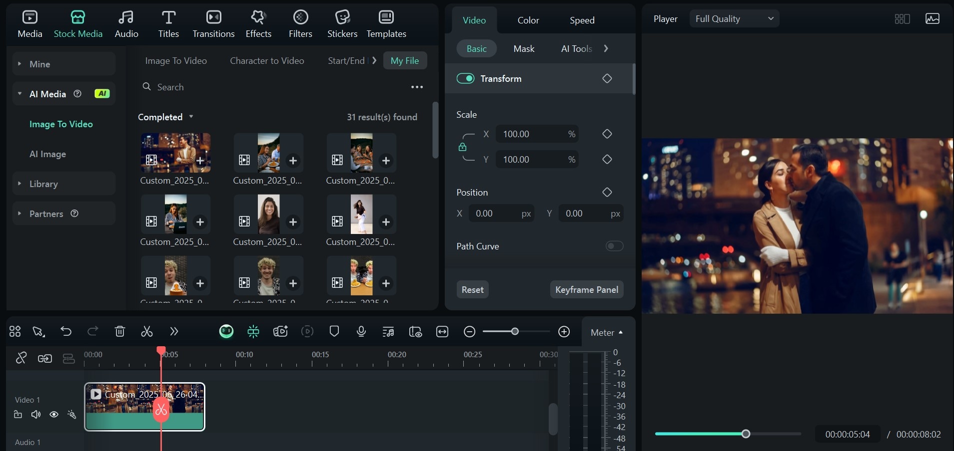edit, export, and share video