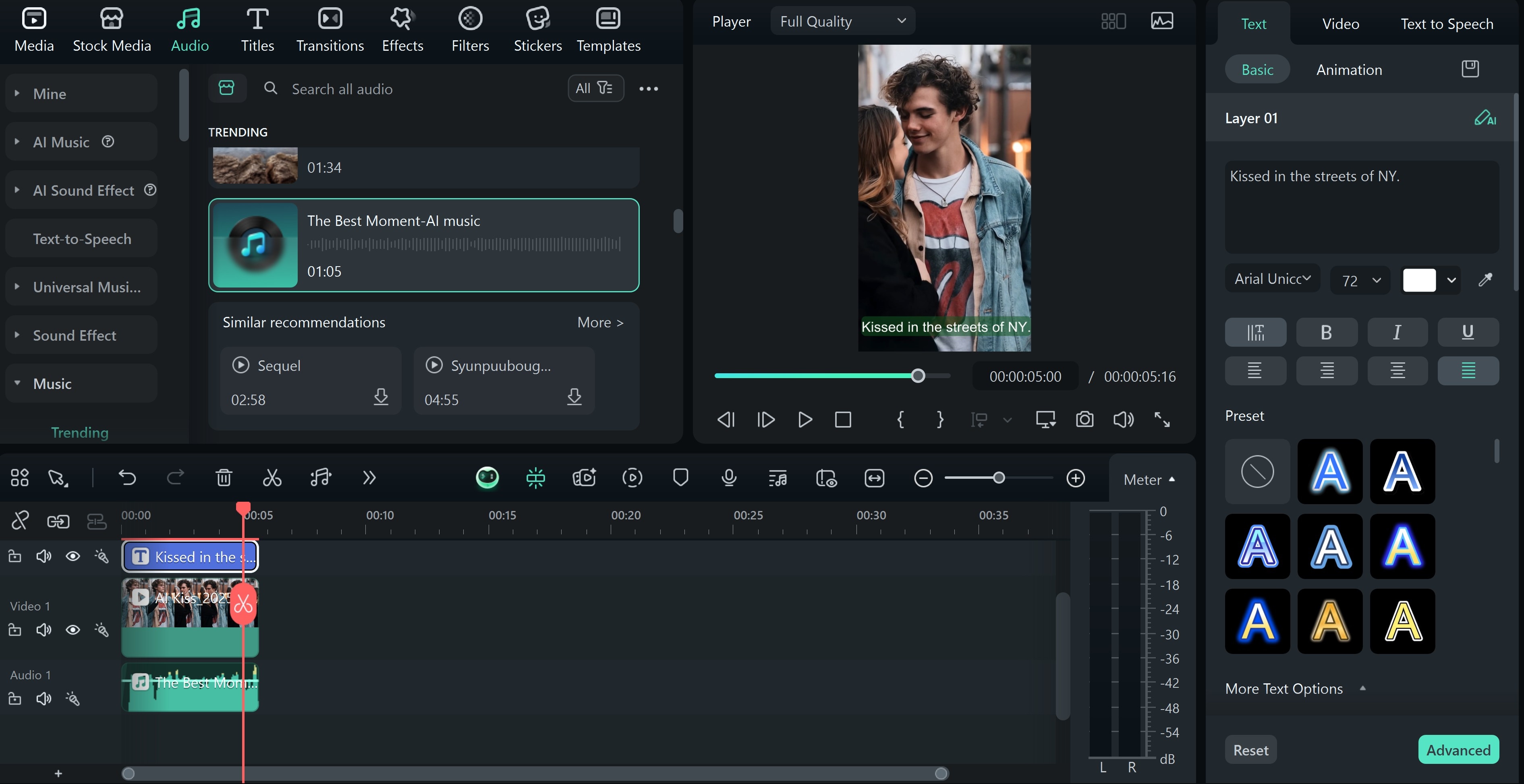 select romantic tab