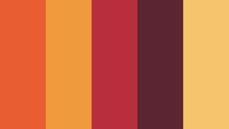 falling flame fall color palette color palette with hex codes