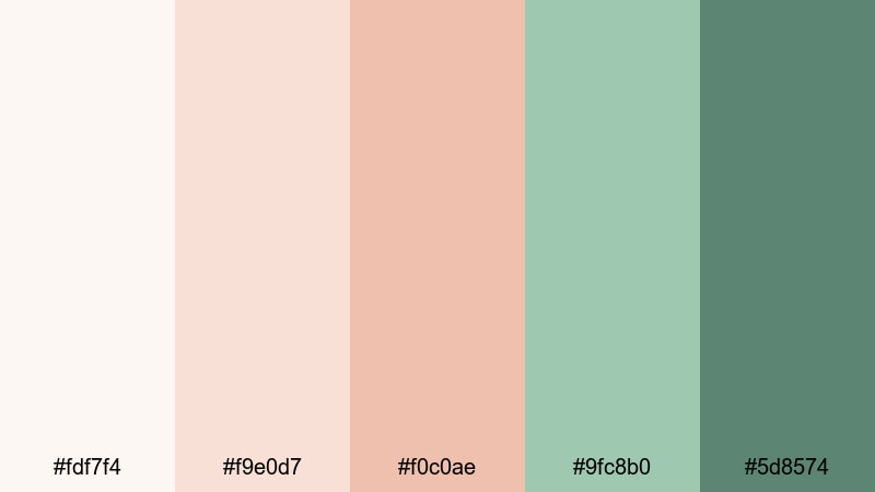 family care reception hospital color palette with hex codes