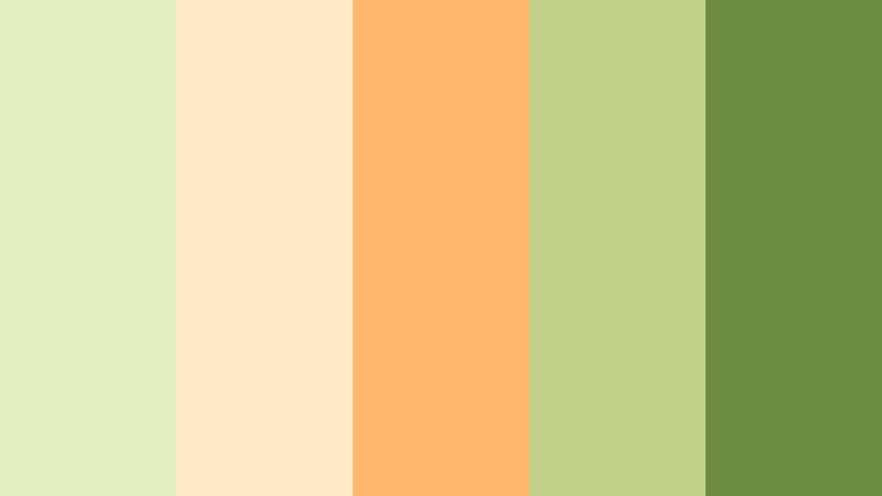 farmers market morning avocado cream color palette with hex codes