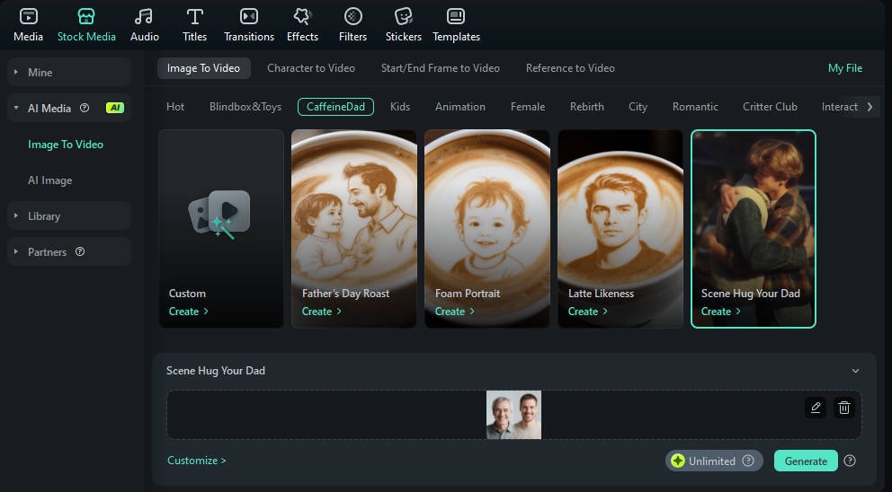 generate the hug your love feature