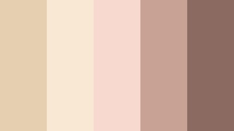 fawn lace daydream soft fawn color palette with hex codes