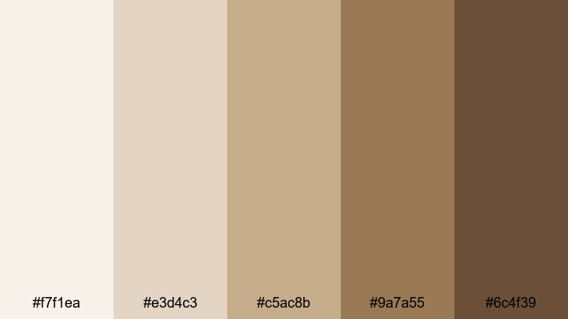 fawn marble luxe fawn color palette with hex codes