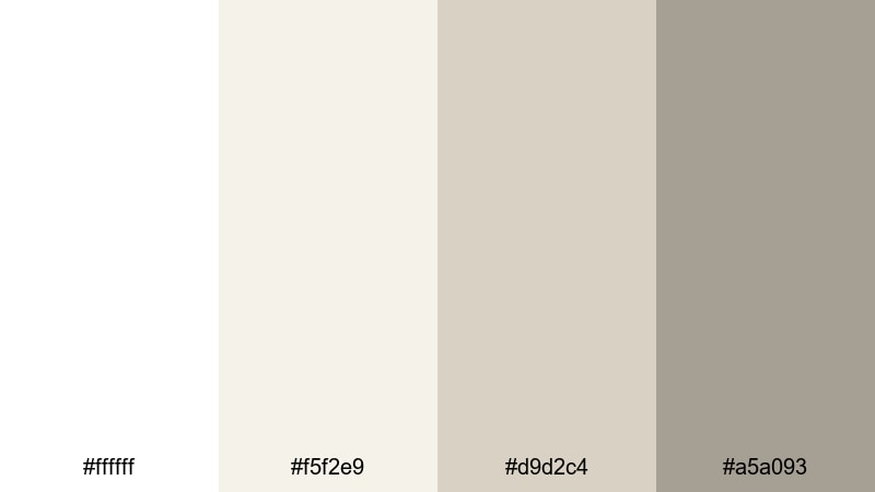 featherlight interface cream white color palette with hex codes