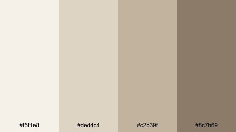 featherlight linen neutral color palette with hex codes