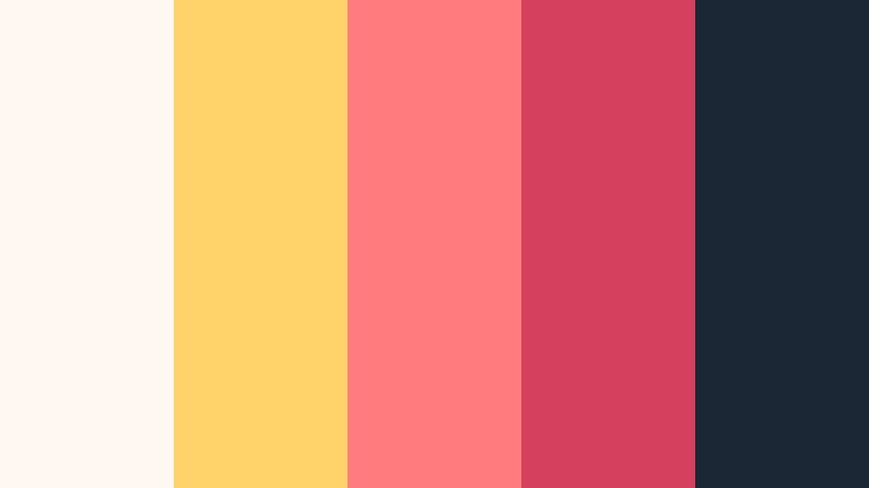 festival confetti crimson soft crimson color palette with hex codes