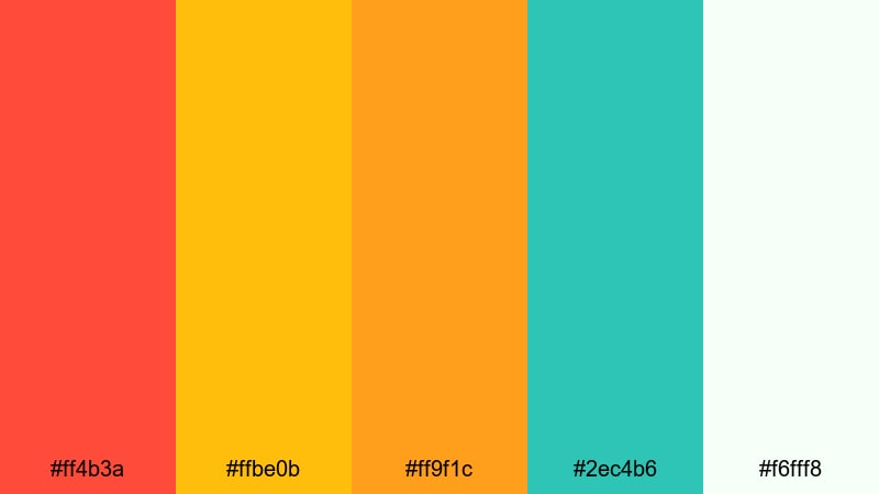 festival fairground lights chinese new year color palette with hex codes